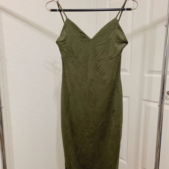 Suede Olive, BodyCon Dress - Picture 6 of 8